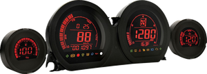 KOSO NORTH AMERICA BA064902 HD-03 - Four-Piece LCD Gauge Kit - Four-Piece LCD Gauge Kit Eight Changeable Colors