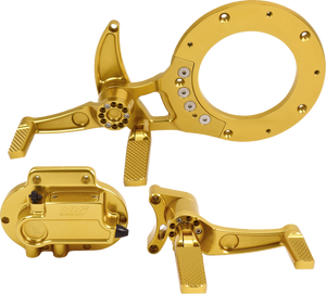 Hawg Halters MCK-FH21GS-FK Gold Dominator Mid Control Conversion kit FL 21-24 Hawg Halters MCK-FH21GS-FK Gold Dominator Mid Control Conversion kit FL 21-24