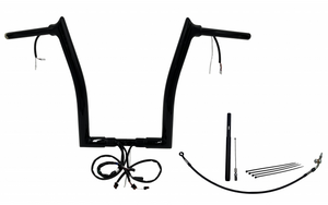 Fat Baggers 812916-B 16" EZ Install Pointed Top Gloss Black Handlebar Kit 17-24 Road Glide Fat Baggers 812916-B 16" EZ Install Pointed Top Gloss Black Handlebar Kit 17-24 Road Glide