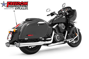 Freedom Performance MK00032 Chrome / Black True Dual Exhaust 1700 VN1700 NOMAD VAQUERO Freedom Performance MK00032 Chrome / Black True Dual Exhaust 1700 VN1700 NOMAD VAQUERO