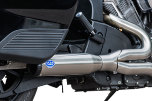 S&S 550-1082 2:1 Brushed Stainless RACE cat delete full exhaust Challenger Pursuit S&S 550-1082 2:1 Brushed Stainless RACE cat delete full exhaust Challenger Pursuit