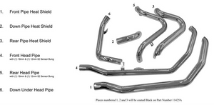 Bassani 11415A Chrome Cat less Power Dual Headers fl 09-16 Bassani 11415A Chrome Cat less Power Dual Headers fl 09-16
