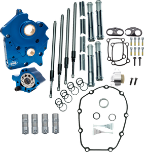 S&S 310-1265 Cam Chest kit chain drive Chrome tubes Water Cooled M8 17-24 S&S 310-1265 Cam Chest kit chain drive Chrome tubes Water Cooled M8 17-24
