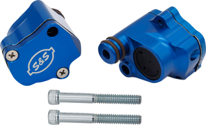 S&S 900-1186 Blue Billet Head Breather Kit m8 17-24 S&S 900-1186 Blue Billet Head Breather Kit m8 17-24