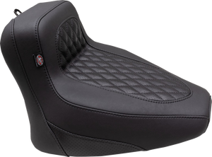 Mustang 88201 Black Diamond Stitch Squareback Solo Seat Chief & Super 22-24 Mustang 88201 Black Diamond Stitch Squareback Solo Seat Chief & Super 22-24