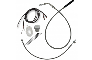 Fat Baggers 119012 Stainless Braided EZ Install Kit For 11" - 12" Handlebars Fat Baggers 119012 Stainless Braided EZ Install Kit For 11" - 12" Handlebars