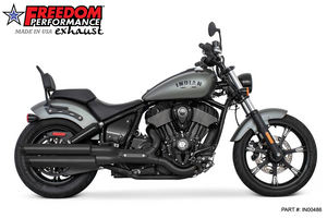 Freedom Performance FPE IN00486 pitch Black 3.25" race Slip-on Exhaust Mufflers Chief 21-24 Freedom Performance FPE IN00486 pitch Black 3.25" race Slip-on Exhaust Mufflers Chief 21-24