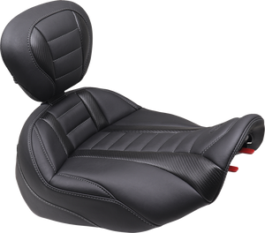 Mustang 89401GM Deluxe Touring Seat & Backrest GunMetal Road Street Glide 24-25 Mustang 89401GM Deluxe Touring Seat & Backrest GunMetal Road Street Glide 24-25
