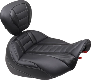 Mustang 89401GM Deluxe Touring Seat & Backrest Gun Metal Stitching 
Harley Davidson Road Street Glide 24-26