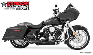 Freedom HD00843 Black Combat 2:1 shorty Full Exhaust FL Touring 09-16 Freedom HD00843 Black Combat 2:1 shorty Full Exhaust FL Touring 09-16