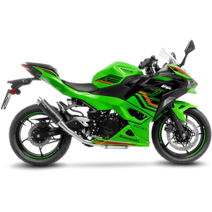LEOVINCE 3389MU GP Corsa Matte Carbon Slip-on Exhaust Ninja 400 & 500 18-25 LEOVINCE 3389MU GP Corsa Matte Carbon Slip-on Exhaust Ninja 400 & 500 18-25
