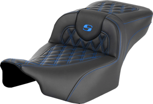 Saddlemen 823-07-18401 Roadsofa Extended Reach Seat  Lattice Blue Stitch FLTR FLHX 23-24 Saddlemen 823-07-18401 Roadsofa Extended Reach Seat  Lattice Blue Stitch FLTR FLHX 23-24