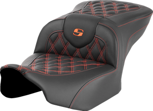 Saddlemen 823-07-18203 Roadsofa Seat Orange Lattice Stitch FLTR FLHX Road & Street Glide 23-24 Saddlemen 823-07-18203 Roadsofa Seat Orange Lattice Stitch FLTR FLHX Road & Street Glide 23-24