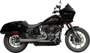 Trask TM-5053 Natural Stainless Assault 2:1 exhaust Softail w bags M8 18-24 Trask TM-5053 Natural Stainless Assault 2:1 exhaust Softail w bags M8 18-24