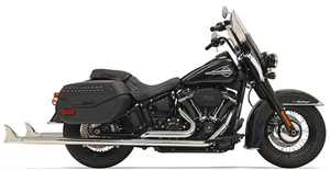 Bassani 1S96E-39 Chrome True Duals 39" in. 2-1/4" Fishtail Mufflers with Baffles 2018-2021 Softail Bassani 1S96E-39 Chrome True Duals 39" in. 2-1/4" Fishtail Mufflers with Baffles 2018-2021 Softail