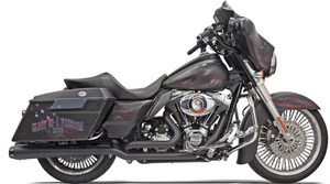 Bassani 1F66RB Black Stepped Down Under True Duals w/ 4" Megaphone Muffler Bassani 1F66RB Black Stepped Down Under True Duals w/ 4" Megaphone Muffler