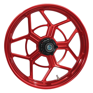 Arlen Ness 71-586 18 x 5.5 Speed 5 Forged Wheels, Red
