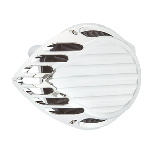 Arlen Ness RC-600-004 Rough Crafts? Finned Air Cleaner, Chrome 17-2023 M8 Models