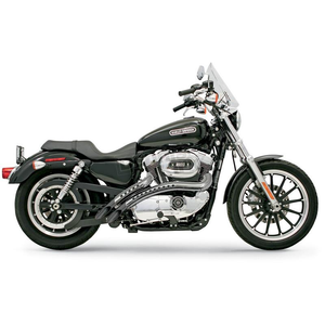 Bassani XLF12 Black Ceramic Radial Sweeper Exhaust System for '86- '03 Sportster Bassani XLF12 Black Ceramic Radial Sweeper Exhaust System for '86- '03 Sportster