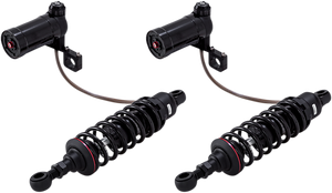 PROGRESSIVE 990-2002 12" Black Remote reservoir Heavy Duty Shocks FL Touring 09-24 PROGRESSIVE 990-2002 12" Black Remote reservoir Heavy Duty Shocks FL Touring 09-24