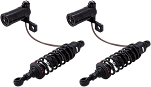 PROGRESSIVE 990-2004 13" Black Heavy Duty Remote reservoir Shocks FL Touring 09-24 PROGRESSIVE 990-2004 13" Black Heavy Duty Remote reservoir Shocks FL Touring 09-24