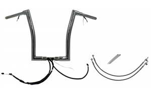 Fat Baggers 601316 EZ Install Wired Handlebars 1-1/2" Flat Top 16" Chrome Fat Baggers 601316 EZ Install Wired Handlebars 1-1/2" Flat Top 16" Chrome