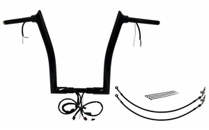Fat Baggers 802316-B EZ Install Wired Handlebars 1-1/2" Pointed Top 16" Black Fat Baggers 802316-B EZ Install Wired Handlebars 1-1/2" Pointed Top 16" Black