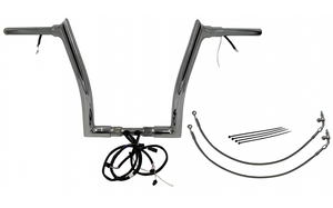 Fat Baggers 802314 EZ Install Wired Handlebars 1-1/2" Pointed Top 14" Chrome Fat Baggers 802314 EZ Install Wired Handlebars 1-1/2" Pointed Top 14" Chrome