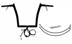Fat Baggers 902914-B EZ Install Wired Handlebars 1-1/4" Pointed Top 14" Black Fat Baggers 902914-B EZ Install Wired Handlebars 1-1/4" Pointed Top 14" Black
