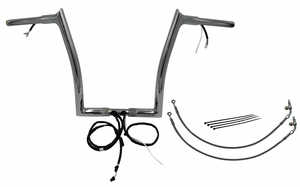 Fat Baggers 901914 EZ Install Wired Handlebars 1-1/4" Pointed Top 14" Chrome Fat Baggers 901914 EZ Install Wired Handlebars 1-1/4" Pointed Top 14" Chrome