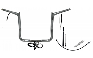 Fat Baggers 912014 EZ Install Wired Handlebars 1-1/4" Pointed Top 14" Chrome
