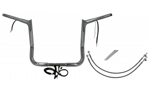 Fat Baggers 902214 EZ Install Wired Handlebars 1-1/4" Pointed Top 14" Chrome