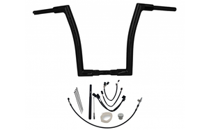 Fat Baggers 619616-B 1½" Flat Top Handlebar Kit- 16" Black-21-22 Road King Special Models Fat Baggers 619616-B 1½" Flat Top Handlebar Kit- 16" Black-21-22 Road King Special Models