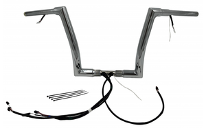 Fat Baggers 602312 EZ Install Wired Handlebars 1-1/2" Flat Top 12" Chrome Fat Baggers 602312 EZ Install Wired Handlebars 1-1/2" Flat Top 12" Chrome
