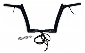 Fat Baggers 802312-B EZ Install Wired Handlebars 1-1/2" Pointed Top 12" Black Fat Baggers 802312-B EZ Install Wired Handlebars 1-1/2" Pointed Top 12" Black