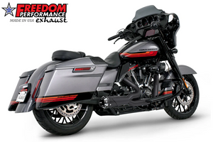 Freedom HD01072 Black Shorty 2:1 American Outlaw Exhaust FL 17-25 Freedom HD01072 Black Shorty 2:1 American Outlaw Exhaust FL 17-25