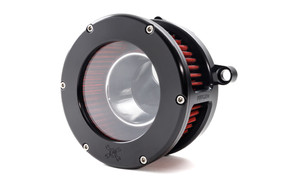 Feuling 5474 BA Air Cleaner Kit Clear / Black w Red Filter 24-25 Fl glides Feuling 5474 BA Air Cleaner Kit Clear / Black w Red Filter 24-25 Fl glides