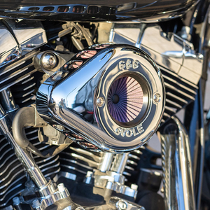 S&S Cycles Stealth Air Stinger Kit With Chrome Teardrop Cover For 1999-2017 HD Dyna, Softail And Touring Models S&S Cycles Stealth Air Stinger Kit With Chrome Teardrop Cover For 1999-2017 HD Dyna, Softail And Touring Models