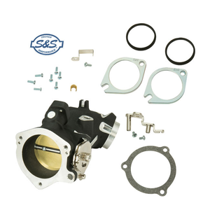 S&S 170-0346 Black Throttle Hog Cable Operated Throttle Body Kit 58 mm S&S 170-0346 Black Throttle Hog Cable Operated Throttle Body Kit 58 mm