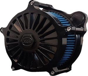 RC Components AB-09B-126B Airstrike Air Cleaner Black 17-24 M8 Softail & Touring