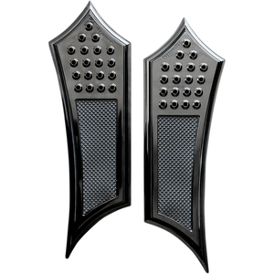 Accutronix FBF01-DIB Front Floorboards extended - black - drilled - instigator - fl Accutronix FBF01-DIB Front Floorboards extended - black - drilled - instigator - fl