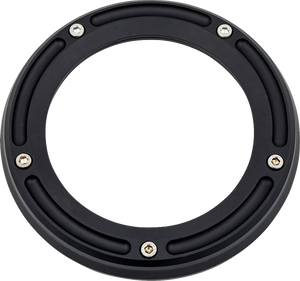 TRASK TM-0041MBK Matte Black w Clear Window Assault Derby Cover Harley M8 17-24 TRASK TM-0041MBK Matte Black w Clear Window Assault Derby Cover Harley M8 17-24