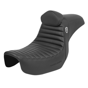Saddlemen SC80604TB SDC Pro Series Seat Tuck N Roll w/Lumbar Backrest  06-17 Dyna