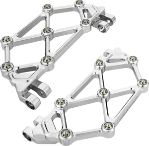 Arlen Ness 410-046 Chrome Diamond Mini Floorboards 99-25 FL Touring  Bagger