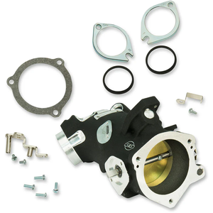 S&S 170-0340 Throttle Hog Cable Operated Throttle Body Kit - Black - 58 mm - 117" Engine