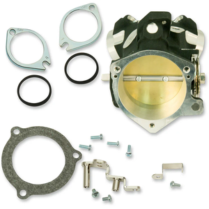 S&S 170-0341 Throttle Hog Cable Operated Throttle Body Kit - Black - 66 mm - 124" Engine