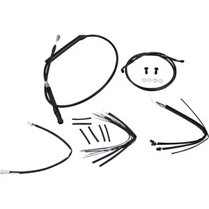 Burly B30-1247 Handlebar Cable and Brake Line Kit for Burly Ape Handlebars - 16" Gorilla Handlebars - Black Burly B30-1247 Handlebar Cable and Brake Line Kit for Burly Ape Handlebars - 16" Gorilla Handlebars - Black