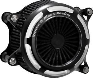 Vance & Hines 41115 Black Contrast V02 Onyx Air Intake Kit 99-17 Twin Cam tc Vance & Hines 41115 Black Contrast V02 Onyx Air Intake Kit 99-17 Twin Cam tc