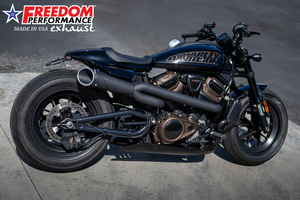 Freedom HD02280 2:1 Black High Mount Combat Turnout Full Exhaust Sportster S 21-25 Freedom HD02280 2:1 Black High Mount Combat Turnout Full Exhaust Sportster S 21-25