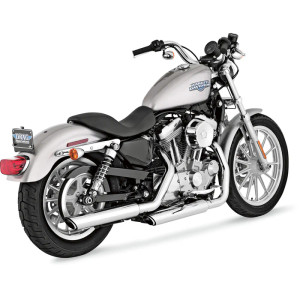 Vance & Hines 16839 3" Round Twin Slash Slip-On Mufflers - Chrome Vance & Hines 16839 3" Round Twin Slash Slip-On Mufflers - Chrome